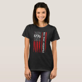 私たちアメリカ人歴史1776独立D Tシャツ (正面フル)