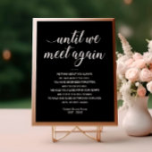 私たちエレガントが再び葬式の詩に会うまで黒 ポスター