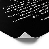 私たちエレガントが再び葬式の詩に会うまで黒 ポスター (角)