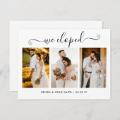 私たちエレガントが駆け落とした書道写真の駆け落ち 案内ポストカード (正面/裏面)