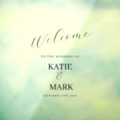 私たちエレガントのサイン結婚デカールへようこそ ウィンドウサイン (シート3)