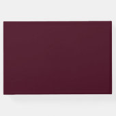 私たちエレガントのハートの葬儀で永遠にブルゴーニュ ゲストブック (裏面)