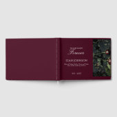 私たちエレガントのハートの葬儀で永遠にブルゴーニュ ゲストブック (全面)