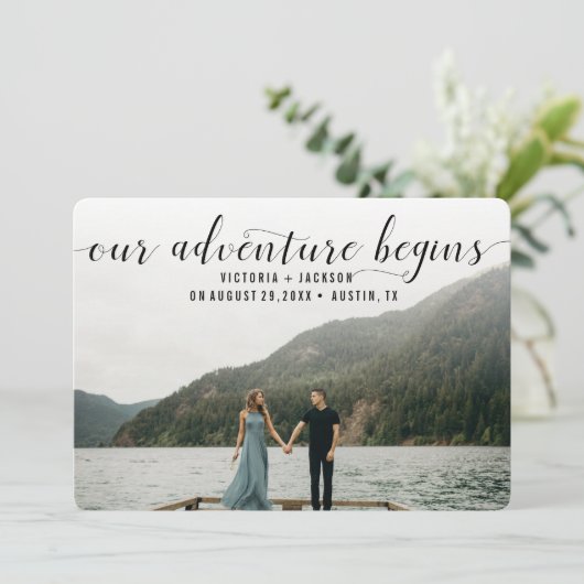 私たちエレガントの冒険が始まる日付写真を保存 セーブザデート (スタンド正面)