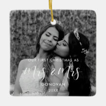 私たちエレガントの初めてのクリスマスはミセス・アンド・ミセス・フォト