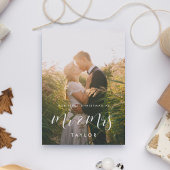 私たちエレガントの初めてのクリスマスは写真さん&ミセス 招待状