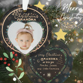 私たちエレガントの初めてのクリスマスは祖父母の写真 オーナメント