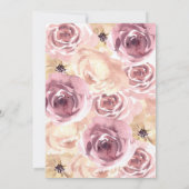 私たちエレガントの小さなかぼちゃの最初の誕生日 招待状 (裏面)