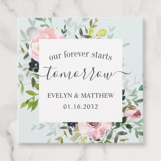 私たちエレガントの永遠の明日から青いフローラ フェイバータグ (正面)