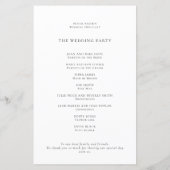 私たちエレガントは共有写真Qrコード結婚式 プログラム (裏面)