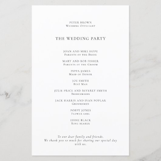 私たちエレガントは共有写真Qrコード結婚式 プログラム (裏面)