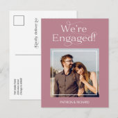 私たちエレガントは婚約婚約した発表 ポストカード (正面/裏面)