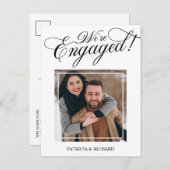 私たちエレガントは婚約婚約した発表 ポストカード (正面/裏面)