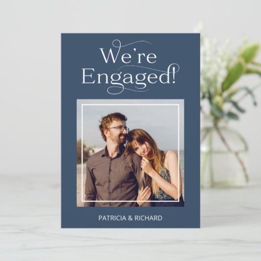 私たちエレガントは婚約婚約した発表 案内状 (スタンド正面)