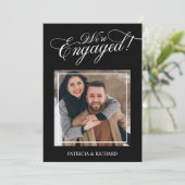 私たちエレガントは婚約婚約した発表 案内状 (スタンド正面)