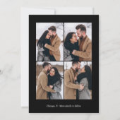 私たちエレガントは婚約婚約した発表 案内状 (裏面)