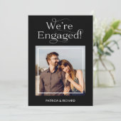 私たちエレガントは婚約婚約した発表 案内状 (スタンド正面)