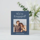 私たちエレガントは婚約発婚約した行記事 ポストカード (スタンド正面)