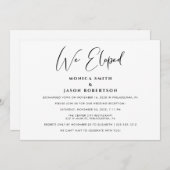 私たちエレガントは披露宴を駆け落ちた 案内状 (正面/裏面)
