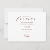 私たちエレガントは永久に日付カードを保存することに決めた セーブザデート (正面)