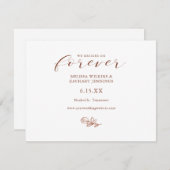 私たちエレガントは永久に日付カードを保存することに決めた セーブザデート (正面/裏面)