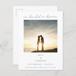 私たちエレガントは永遠に写真を撮ることにした 案内ポストカード