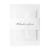 私たちエレガントは永遠に書道を選ぶフォント 招待状ベリーバンド (正面例)