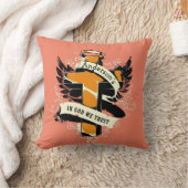 私たちカスタムが信頼する神の中の家族の名前 クッション (ブランケット)