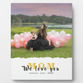 私たちカスタムが愛するママ写真コラージュ母の日 フォトプラーク (正面)