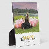 私たちカスタムが愛するママ写真コラージュ母の日 フォトプラーク (側面)