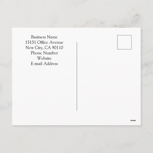 私たちカスタムのオフィスが移動はがき シーズンポストカード (裏面)