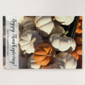 私たちカスタムの家族のカボチャパッチ感謝祭から ジグソーパズル (横)