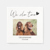 私たちカスタムはナプキンを愛用し過ぎてい結婚る スタンダードカクテルナプキン (正面)