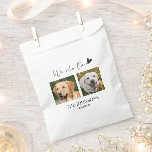 私たちカスタムはペット結婚式の引き出物バッグ フェイバーバッグ (クリップ留めされた状態)