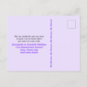 私たちカスタムは紫色のドア南西サウェストのサボテンを移動 ポストカード (裏面)