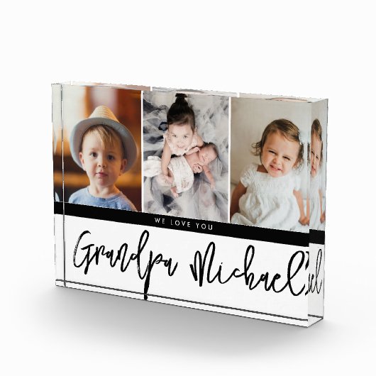 私たちカスタムは、おじいちゃん写真が大好き フォトブロック (右)