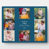 私たちカスタムはYou Grandpa写真コラージブルーを愛している フォトプラーク (正面)