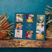 私たちカスタムはYou Grandpa写真コラージブルーを愛している フォトプラーク (側面)