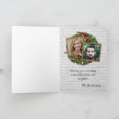 私たちカップルのクリスマスからパーソナライズ シーズンカード (内部)