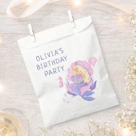 私たちカラフルの小さな人魚のすべての年齢誕生日 フェイバーバッグ