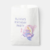 私たちカラフルの小さな人魚のすべての年齢誕生日 フェイバーバッグ (正面)