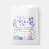 私たちカラフルの小さな人魚のすべての年齢誕生日 フェイバーバッグ (正面)