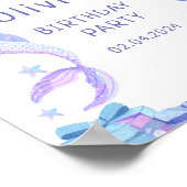 私たちカラフルの小さな人魚のすべての年齢誕生日 ポスター (角)