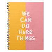 私たちカラフルは懸命事帳を行うことができる ノートブック (正面)