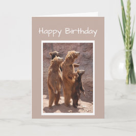 私たちクマのグループからお誕生日おめでとう カード