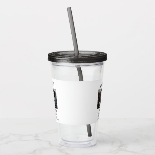 私たちクールは写真とItの卒業生を組み合わせた アクリルタンブラー (左)