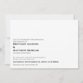 私たちシンプルがハグできる場合延期さ結婚れた 招待状 (裏面)