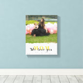 私たちシンプルが愛するママ写真コラージュ母の日 キャンバスプリント (インサイチュ (ウッドフロア))