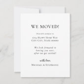 私たちシンプルは新しい家を建て、発表を移動 (裏面)