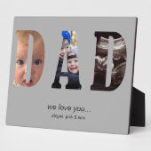 私たちシンプル愛するパパ写真コラージュプラーク フォトプラーク (側面)